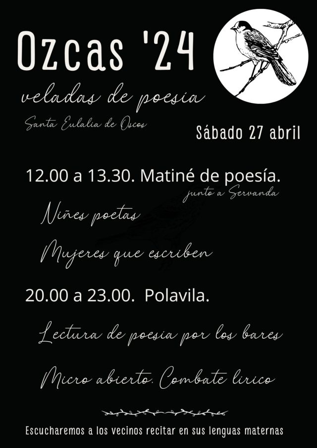 Ozcas'24 - veladas de poesía, en Santa Eulalia de Oscos 
