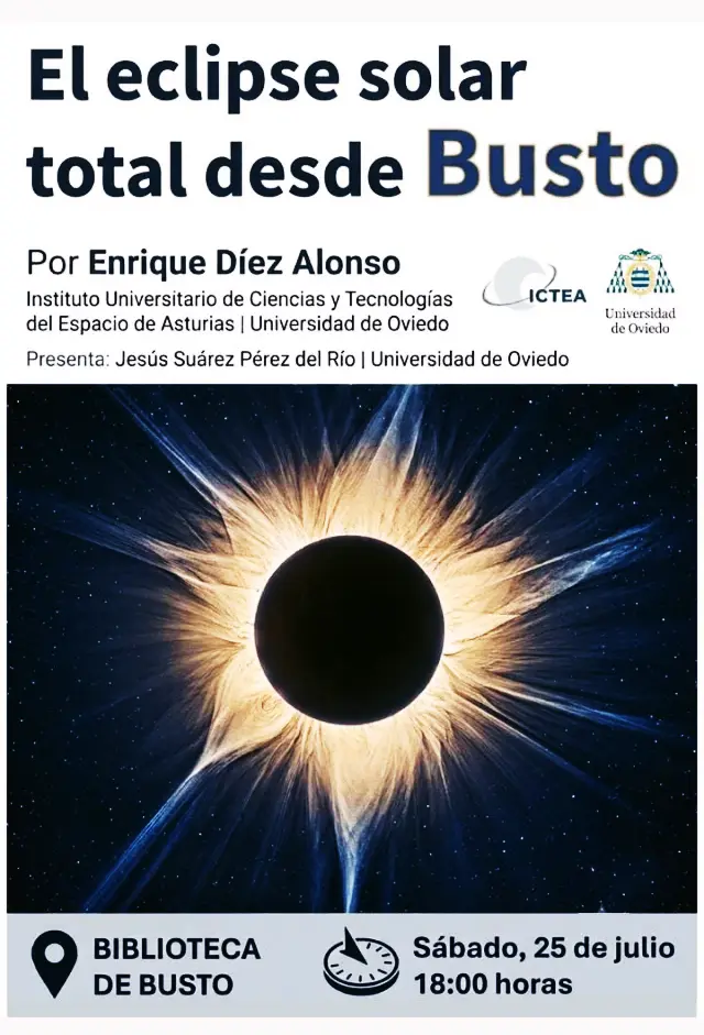 El eclipse solar total desde Busto