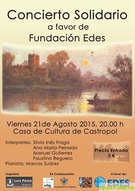 Concierto solidario en favor de la Fundación EDES en Castropol