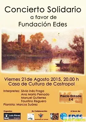 Concierto solidario en favor de la Fundación EDES en Castropol