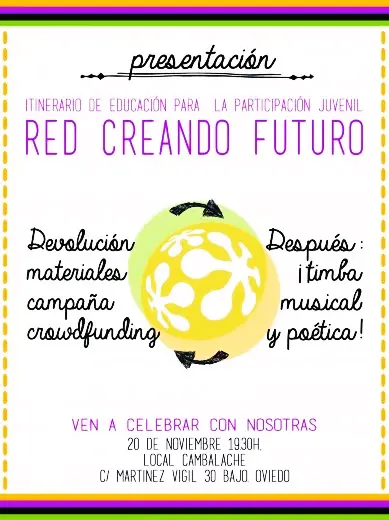 Presentación de nuevos materiales de la Red de Educación para la Participación Juvenil Creando Futuro