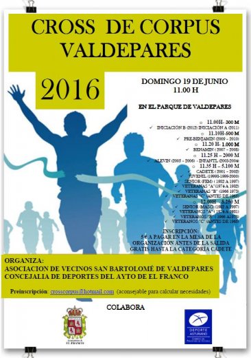 Cross de Corpus de Valdepares 2016