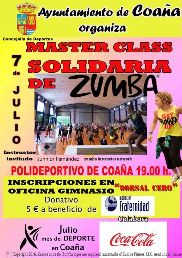 MASTER CLASS SOLIDARIA DE ZUMBA FITNESS