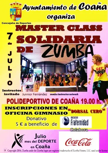 MASTER CLASS SOLIDARIA DE ZUMBA FITNESS