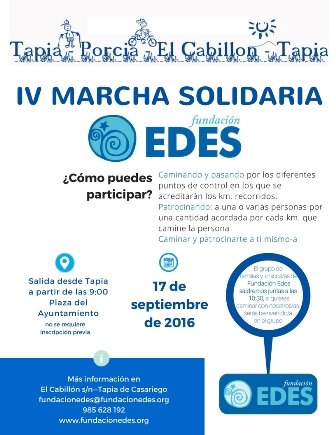 IV Marcha Solidaria de Fundación Edes. Un paso más por la solidaridad