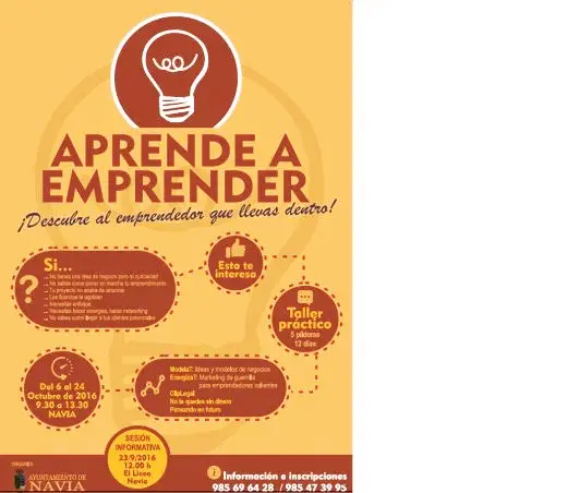 "APRENDE A EMPRENDER" ¡Descubre el/la emprendedor/a que llevas dentro!