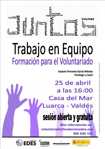 Formación con equipos de Voluntariado