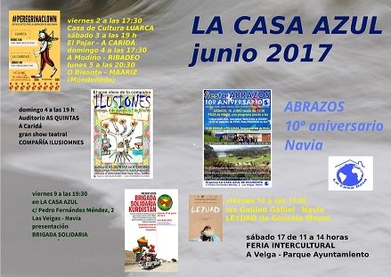 Programa mes de Junio La Casa Azul