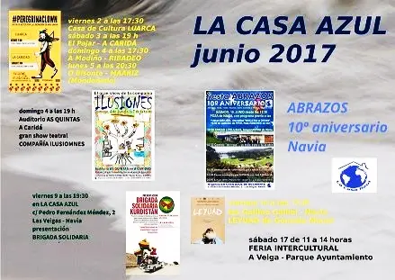 Programa mes de Junio La Casa Azul