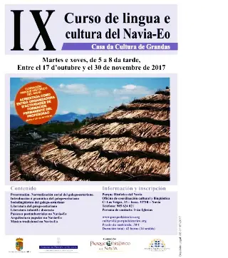 IX CURSO DE LINGUA E CULTURA DEL NAVIA-EO