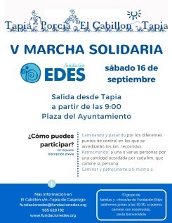 V Marcha Solidaria de Fundación Edes: un paso más por la solidaridad