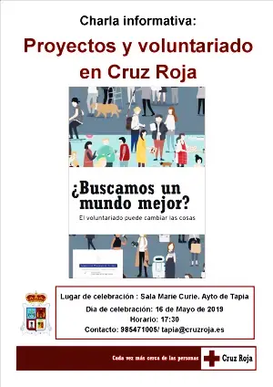 Charla Informativa sobre Voluntarido y proyectos en Cruz Roja (Tapia)