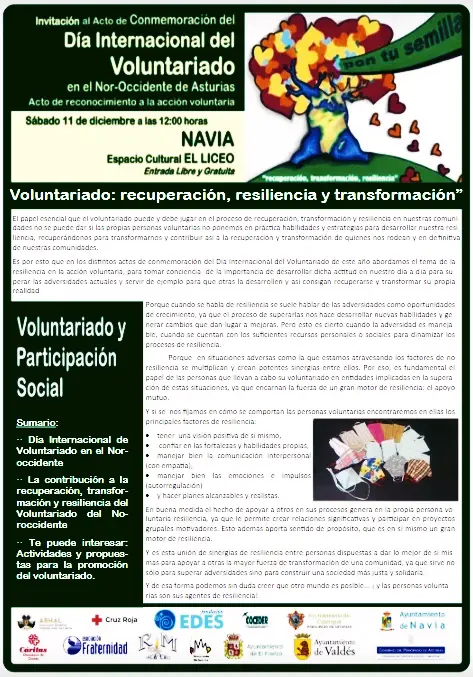 Nuevo número de la Hoja semestral del voluntariado del Noroccidente