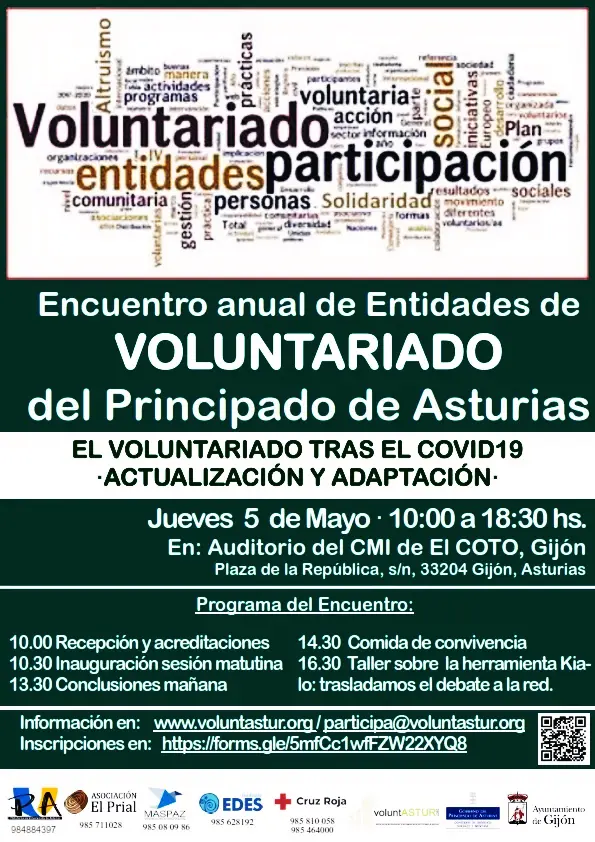 ENCUENTRO ANUAL DE ENTIDADES DE VOLUNTARIADO DEL PRINCIPADO DE ASTURIAS. GIJÓN, 5 DE MAYO DE 2022