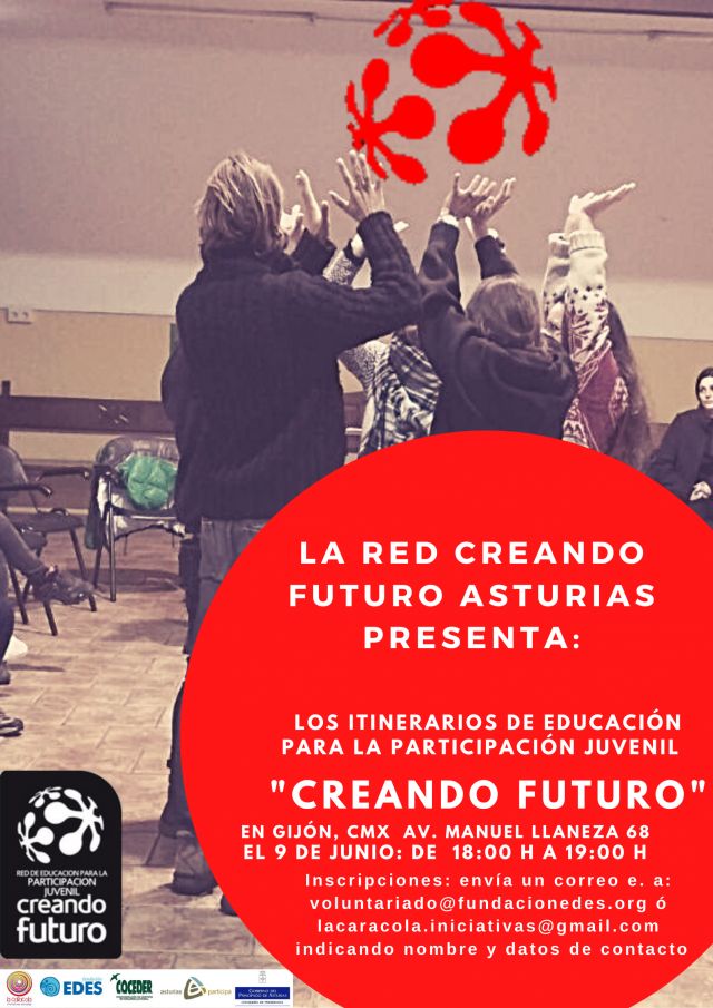 Red Asturiana Creando Futuro presenta ITINERARIOS DE EDUCACIÓN PARA LA PARTICIPACIÓN