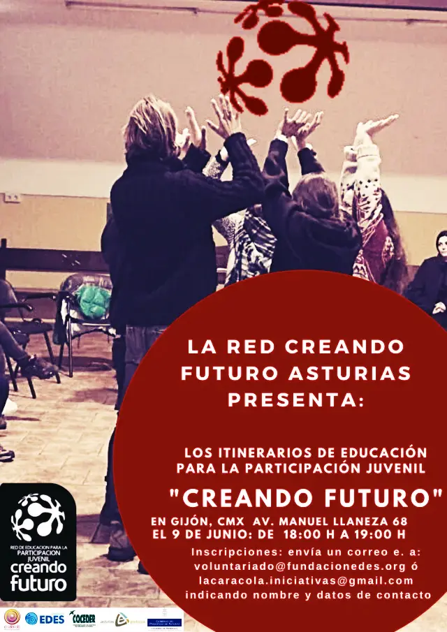 Red Asturiana Creando Futuro presenta ITINERARIOS DE EDUCACIÓN PARA LA PARTICIPACIÓN