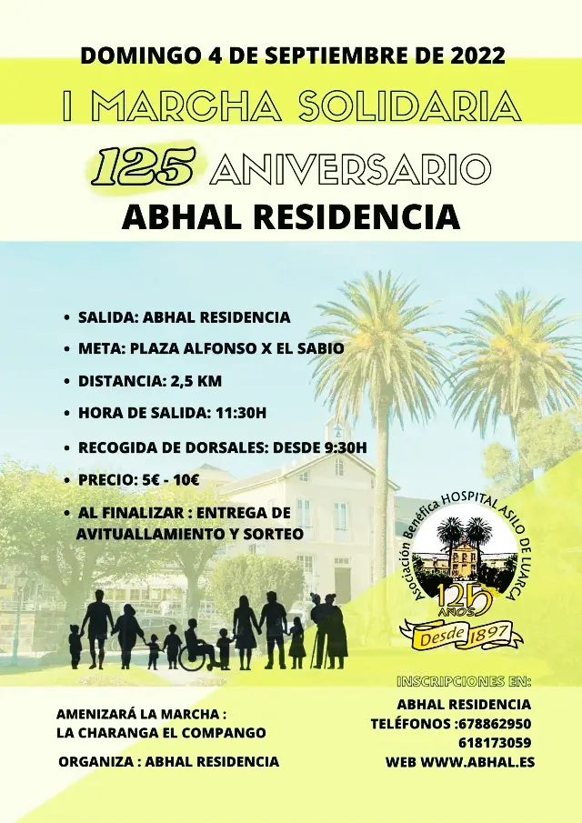 I MARCHA SOLIDARIA 125 ANIVERSARIO ABHAL RESIDENCIA