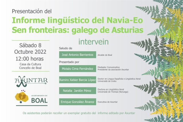 Presentación del Informe lingüístico del Navia-Eo 