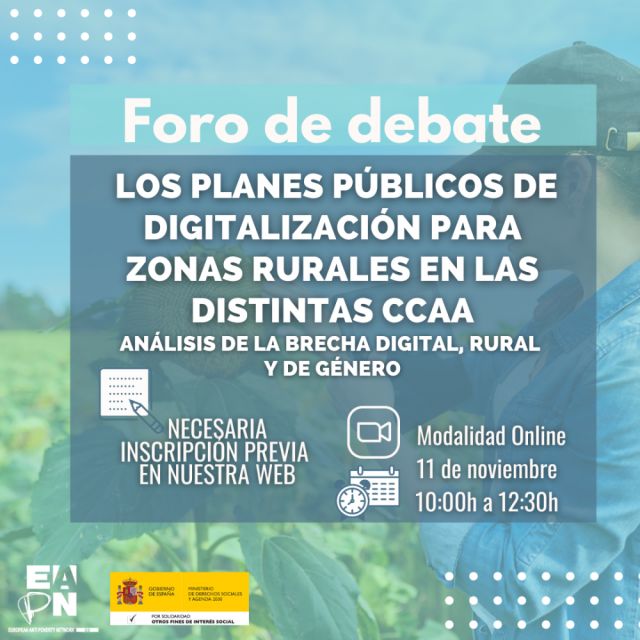 Foro de debate: Los planes públicos de digitalización para zonas rurales