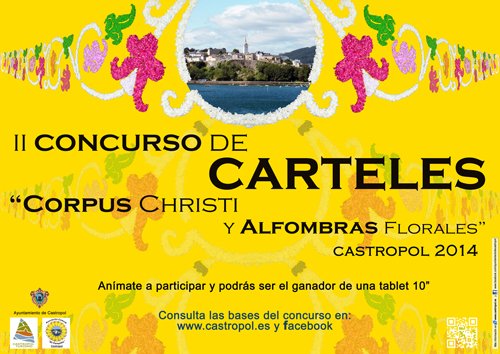 II Concurso de carteles Corpus Christi y Alfombras Florales Castropol 2014