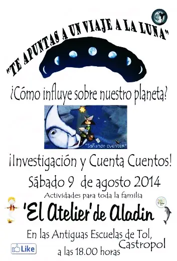 Té apuntas a un viaje a la luna...