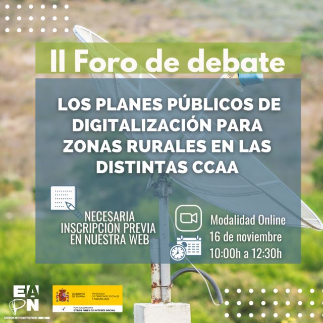 II Foro de debate: Los planes públicos de digitalización para zonas rurales en las distintas CCAA