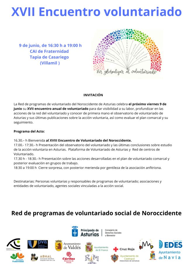 XVIII Encuentro de Voluntariado del Noroccidente de Asturias
