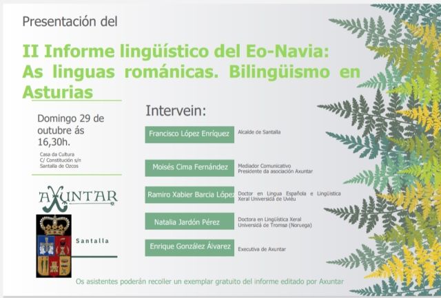 Presentación del II Informe lingüístico del Eo-Navia en Santalla