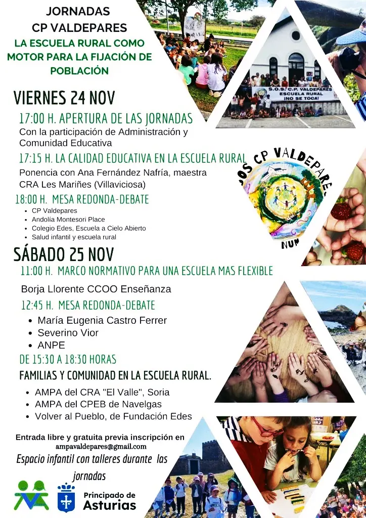 JORNADAS en el CP Valdepares; LA ESCUELA RURAL COMO MOTOR PARA LA FIJACIÓN DE POBLACIÓN.