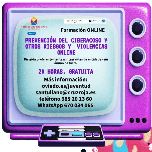 Formación 20H online, sobre Prevención del Ciberacoso y otros riesgos