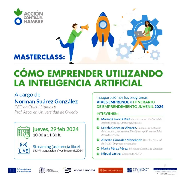 MasterClass en EMPRENDIMIENTO e INTELIGENCIA ARTIFICIAL