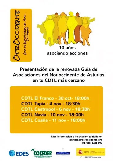 La Guía de Asociaciones del Nor-Occidente muda la piel y esta semana se presenta en Tapia y Castropol