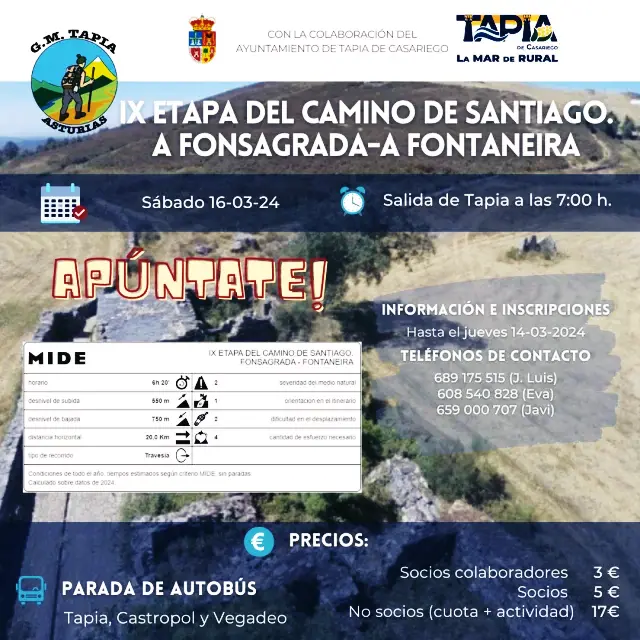 IX ETAPA DEL CAMINO DE SANTIAGO. A FONSAGRADA - A FONTANEIRA