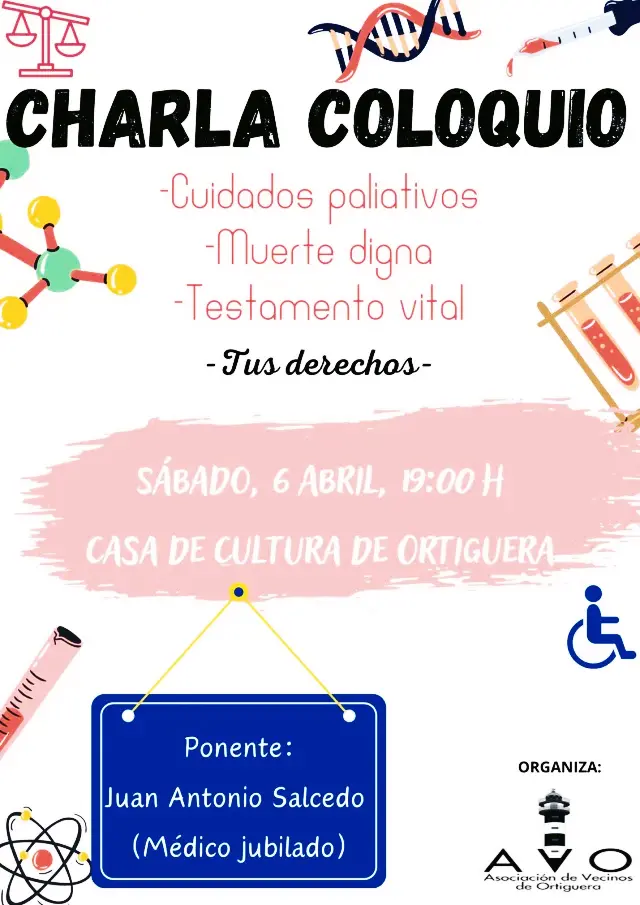 CHARLA-COLOQUIO SOBRE SOBRE CUIDADOS, TESTAMENTO Y MUERTE DIGNA, por A.V.O
