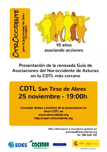 La Guía de Asociaciones del Nor-Occidente muda la piel y lo contamos en el CDTL de San Tirso de Abres