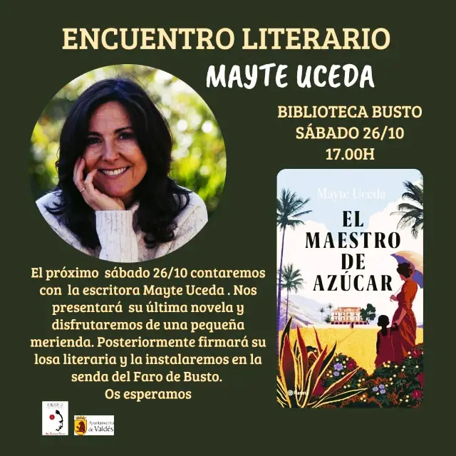 Encuentro literario con Mayte Uceda, en Busto