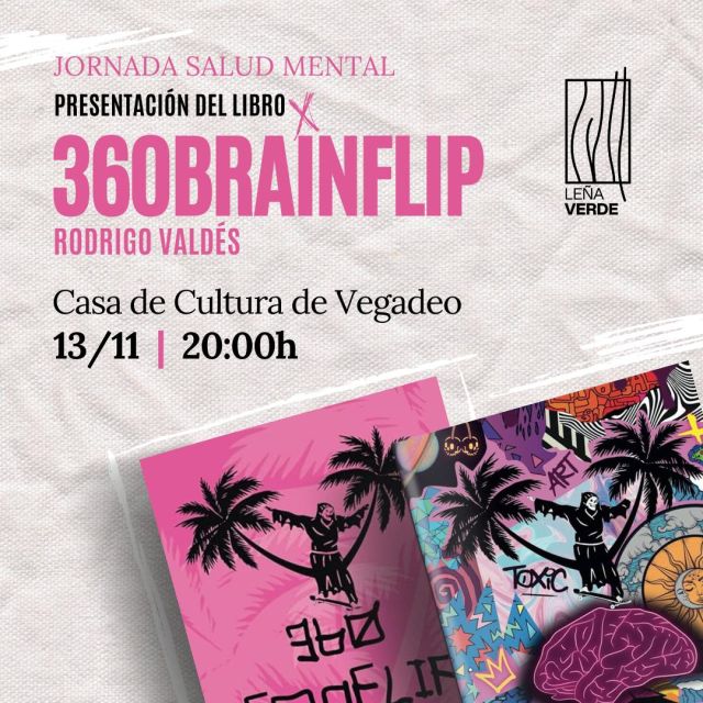 Jornada sobre Salud Mental y presentación del libro BrainFlip, en Vegadeo