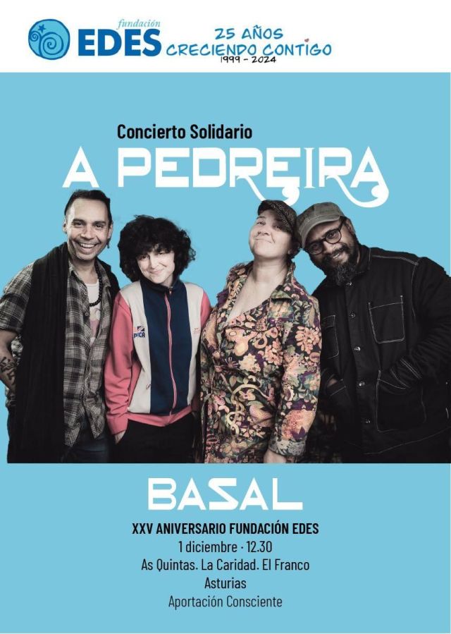 Concierto solidario: A Pedreira, en La Caridad