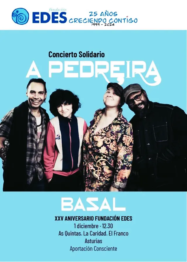 Concierto solidario: A Pedreira, en La Caridad