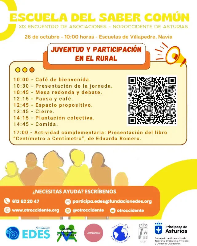 'Saberes' del XIX Encuentro de Asociaciones del Occidente: JUVENTUD Y PARTICIPACIÓN EN EL RURAL