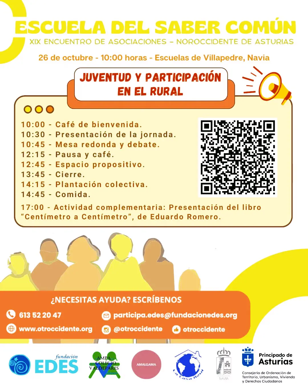 'Saberes' del XIX Encuentro de Asociaciones del Occidente: JUVENTUD Y PARTICIPACIÓN EN EL RURAL