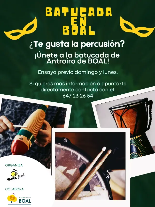¿Te gusta la percusión? ÚNETE