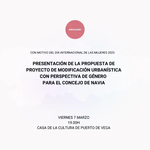 Presentación de Proyecto con perspectiva de Género, en Puerto de Vega
