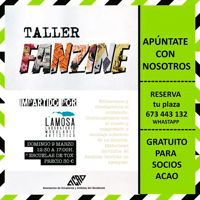 TALLER DE FANZINE, impartido por LAMOSA