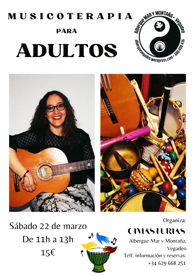 Musicoterapia para personas adultas, en Vegadeo