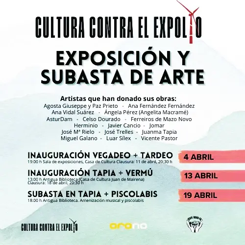 EXPOSICIÓN Y SUBASTA DE ARTE, Cultura contra el Expolio