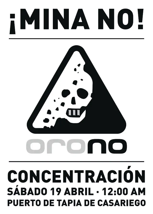 Concentración ¡MINA NO!, en Tapia