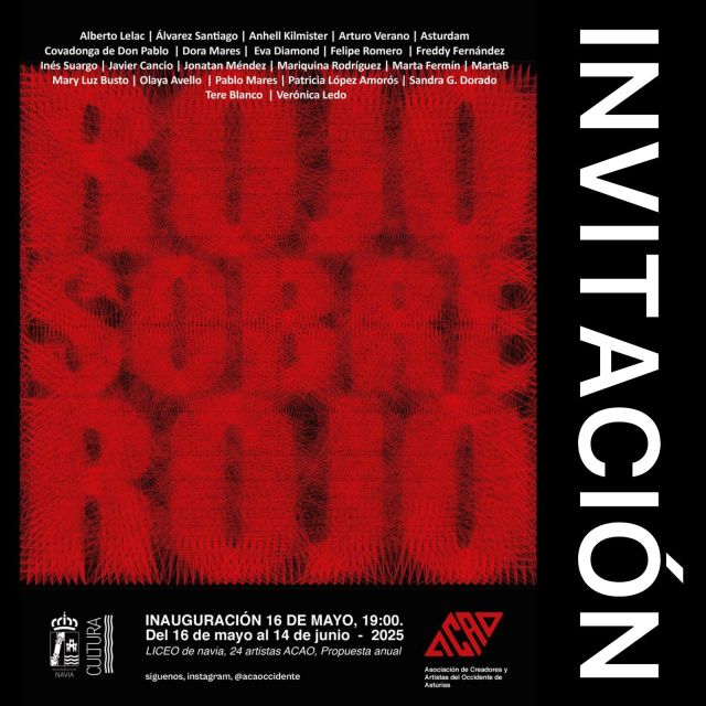 Exposición artística ROJO SOBRE ROJO