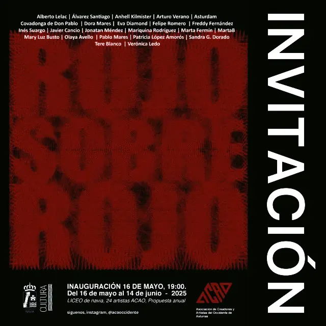 Exposición artística ROJO SOBRE ROJO