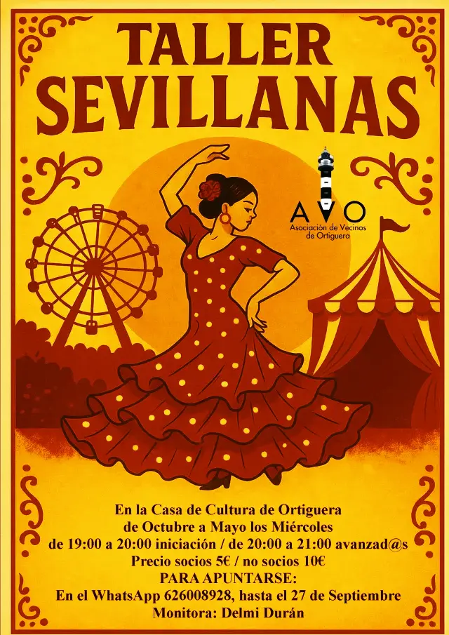 Talleres de Sevillanas y Taichi en Ortiguera